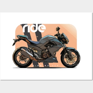 Ride kawasaki z300 cyber Posters and Art